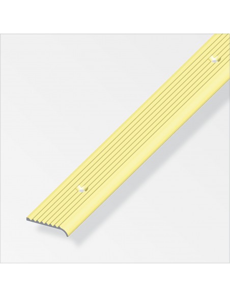 PROFILO DI CHIUSURA 25X6 ALLUMINIO OTTONE 1 METRO