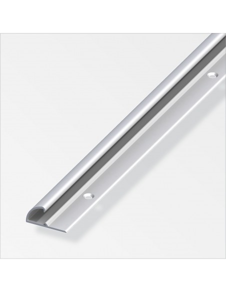 PROFILO DI CHIUSURA 26X13 ALLUMINIO ARGENTO 1 METRO
