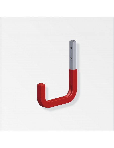 GANCIO PER PARETI ALLUMINIO GOMMA ROSSO 115X140