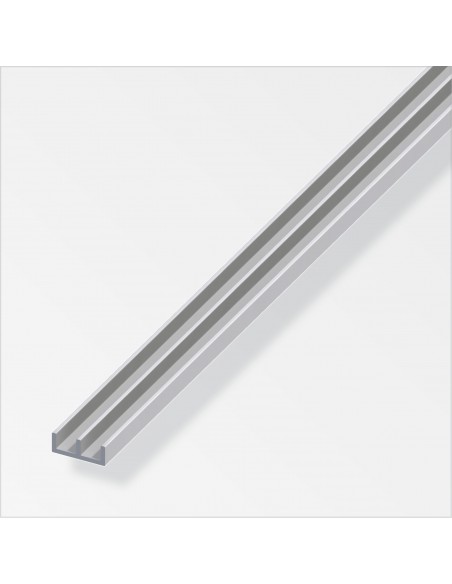 PROFILO GUIDA 6X15,9X6 ALLUMINIO ARGENTO 1 METRO