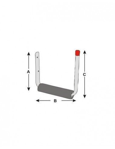 GANCIO PER TAVOLA SURF 216MM ZINC GANCIO PER TAVOLA SURF 216MM ZINC