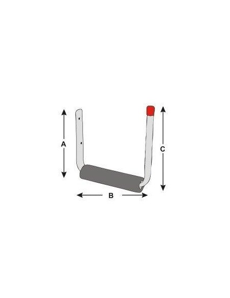 GANCIO PER TAVOLA SURF 216MM ZINC