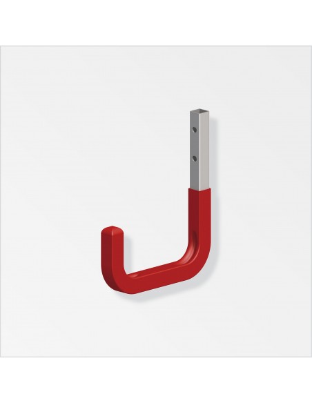 GANCIO ACCIAIO GOMMA ROSSO 250 MM