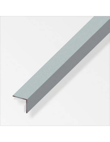 ANGOLARE AUTOADESIVO 15X15 ALLUMINIO EFFETTO ACCIAIO INOX 1 METRO