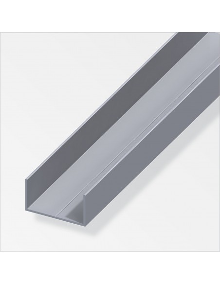 PROFILO A U 15,5X27 ALLUMINIO NATURALE 1 METRO