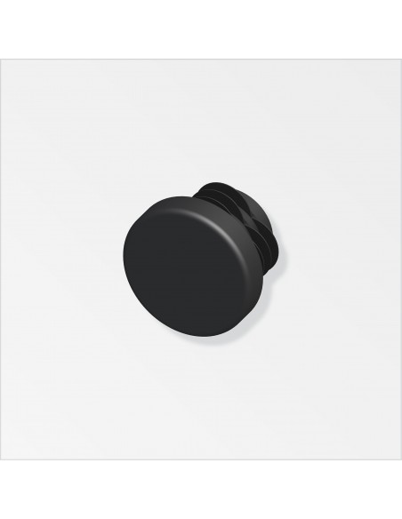 TAPPO TONDO A LAMELLE 23,5 NERO 2 PEZZI