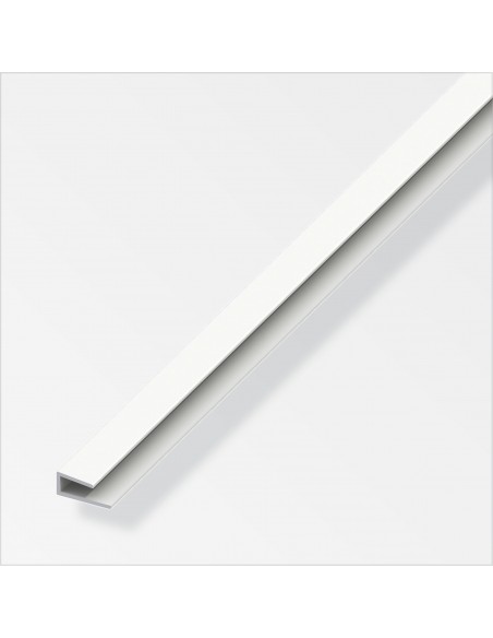 PROFILO PER BORDI 4MM PVC BIANCO 1 METRO