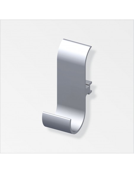 GANCIO UNIVERSALE COAXIS ALLUMINIO NATURALE 2 PEZZI