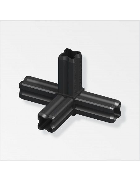 GIUNTURA A NODO 90° 23,5 4 PERNI NERO