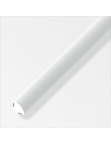 PROFILO CHIUSURA AUTOADESIVO 14MM PVC BIANCO 1 METRO