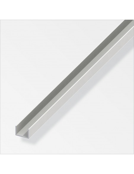 PROFILO U 10X12X10 PVC BIANCO 1 METRO