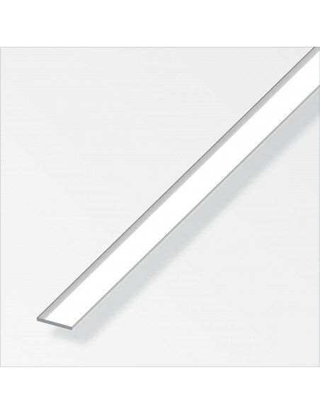BARRA PIATTA ALLUMINIO BRILLANTE 25X2 1 METRO
