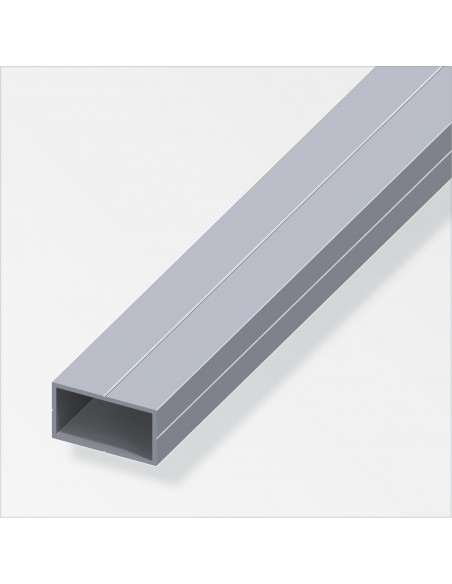 TUBO RETTANGOLARE 15,5X27,5 ALLUMINIO NATURALE 1 METRO