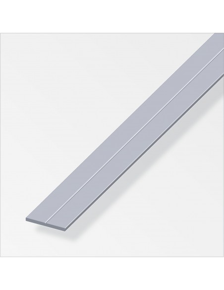 BARRA PIATTA 7,5X1,5 ALLUMINIO NATURALE 1 METRO