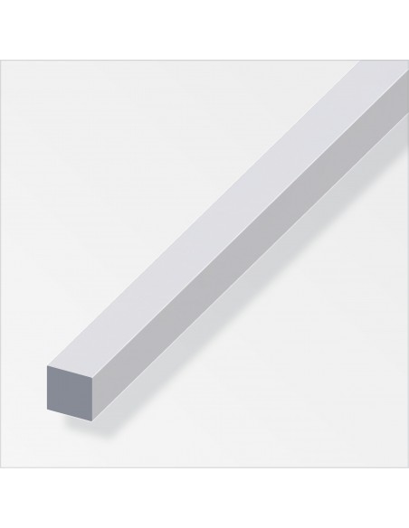 BARRA QUADRATA 10X10 ALLUMINIO ARGENTO 1 METRO
