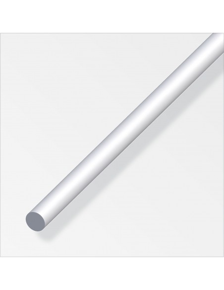 BARRA TONDA   6 ALLUMINIO ARGENTO  1 METRO