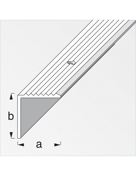 PROFILO PER SCALE 19X20 ALLUMINIO ARGENTO 1 METRO