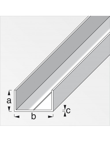 PROFILO A U 19,5X35,5 ALLUMINIO... PROFILO A U 19,5X35,5 ALLUMINIO...