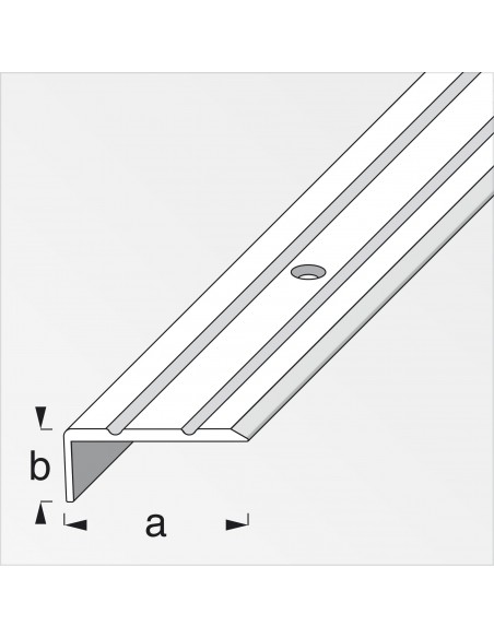 PROFILO DI CHIUSURA 25X10 ALLUMINIO ARGENTO 1 METRO