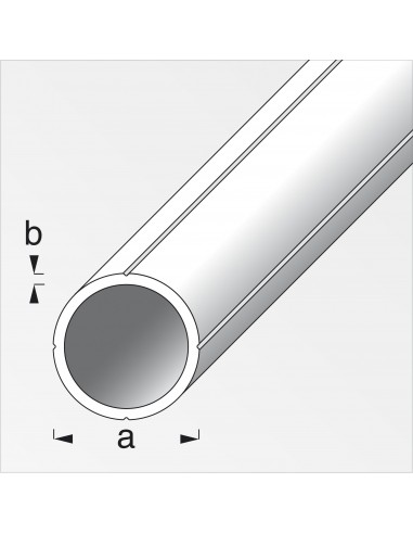 TUBO TONDO15,5X1,5 ALLUMINIO NATURALE... TUBO TONDO15,5X1,5 ALLUMINIO NATURALE...