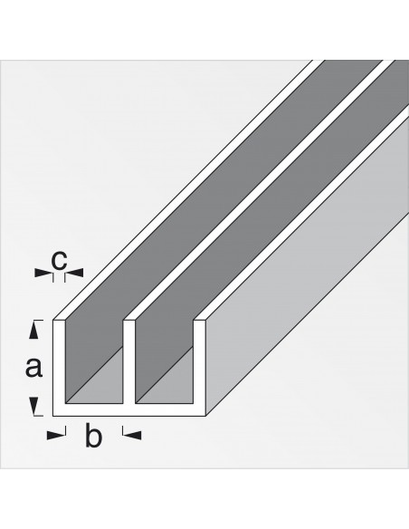 Alfer PROFILO ANGOLARE ALLUMINIO Argento Cromato mm. 30x30x1 mt. 1