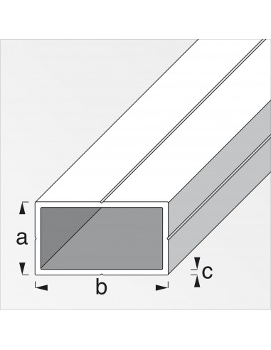 TUBO RETTANGOLARE 11,5X19,5 ALLUMINIO... TUBO RETTANGOLARE 11,5X19,5 ALLUMINIO...