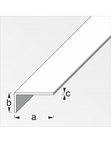 ANGOLARE ALLUMINIO 10X10 EFFETTO ACCIAIO INOX 1 METRO