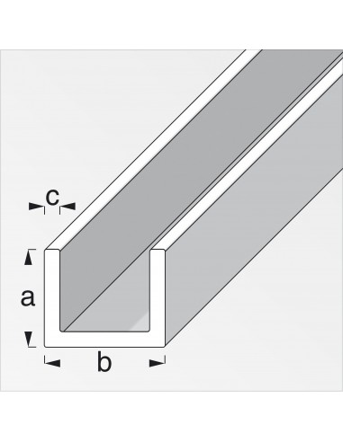 ANGOLARE ALLUMINIO BRILLANTE 20X20 1 METRO