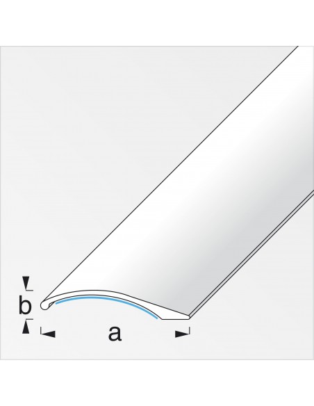 PROFILO DI COMPENSAZIONE 38,5X7,5 ALLUMINIO ARGENTO 1 METRO