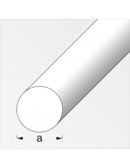 BARRA TONDA   4 ALLUMINIO ARGENTO 1 METRO