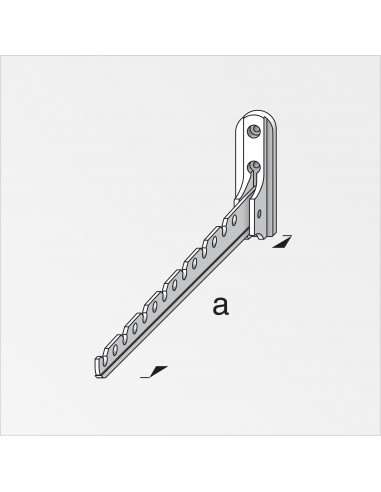 APPENDIABITI 330 MM ALLUMINIO BIANCO APPENDIABITI 330 MM ALLUMINIO BIANCO