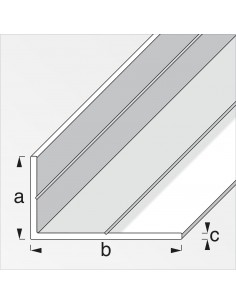 ANGOLARE ALLUMINIO 20X20 ACCIAIO LUCIDO M.2 - PROFILI IN ALLUMINIO -  Adriatica Metalli & Ferramenta srl