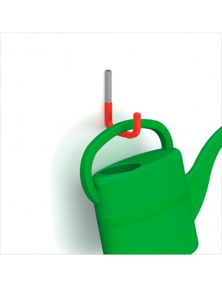 GANCIO PER PARETI ALLUMINIO GOMMA ROSSO 80X120