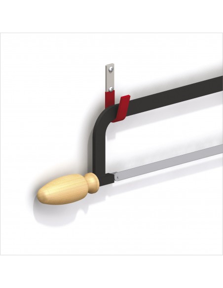 GANCIO PIATTO ACCIAIO ROSSO 87X32MM