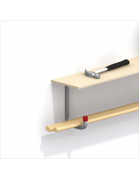 GANCIO PER PARETE E SOFFITTO ACCIAIO ZINCATO 150 MM