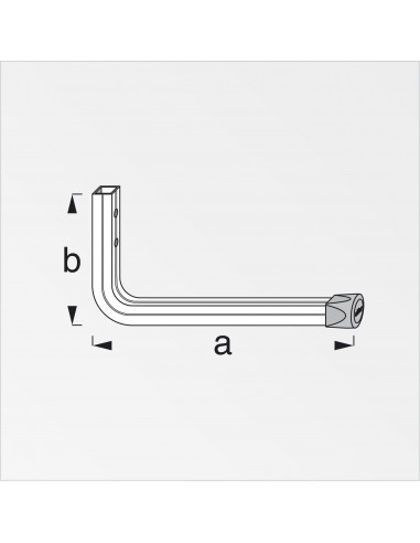 GANCIO ACCIAIO ZINCATO 175 MM GANCIO ACCIAIO ZINCATO 175 MM