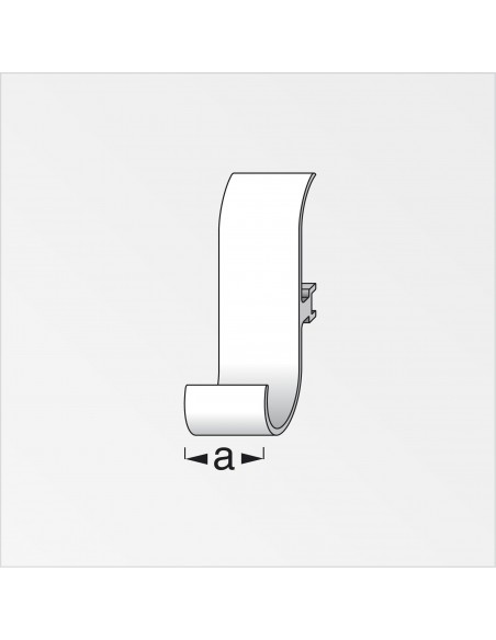 GANCIO UNIVERSALE COAXIS ALLUMINIO NATURALE 2 PEZZI