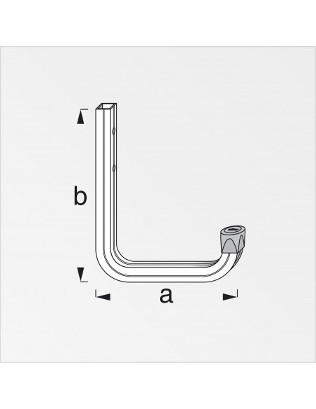 GANCIO ACCIAIO ZINCATO 150 MM