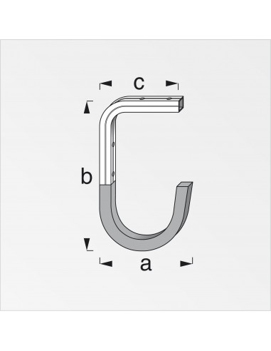 GANCIO PER PARETE E SOFFITTO 100X165MM GANCIO PER PARETE E SOFFITTO 100X165MM