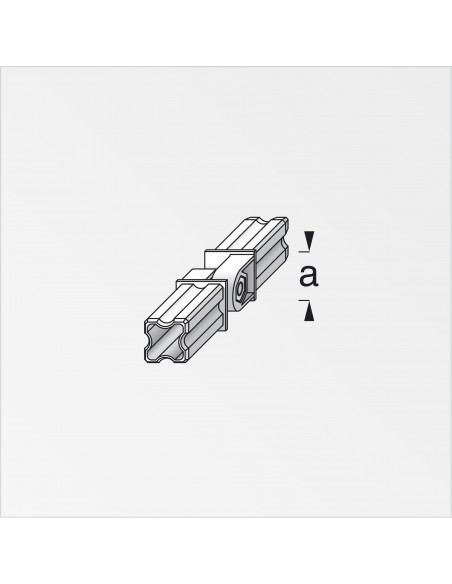GIUNTURA CON SNODO 23,5 2 PERNI NERO