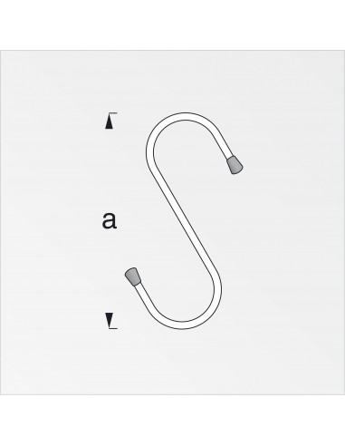 GANCIO ACCIAIO TONDO ZINCATO 180 MM GANCIO ACCIAIO TONDO ZINCATO 180 MM