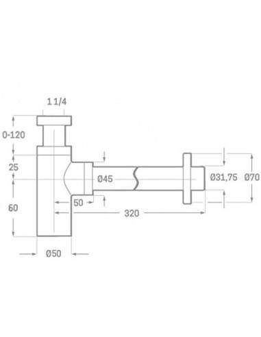 SIFONE UNIVERSALE TONDO PER LAVABO... SIFONE UNIVERSALE TONDO PER LAVABO...