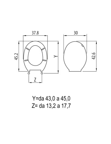 SEDILE WC EVEREST BIANCO CERNIERA... SEDILE WC EVEREST BIANCO CERNIERA...