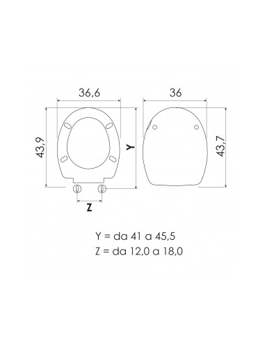 SEDILE WC UNO N H057 START BIANCO SEDILE WC UNO N H057 START BIANCO