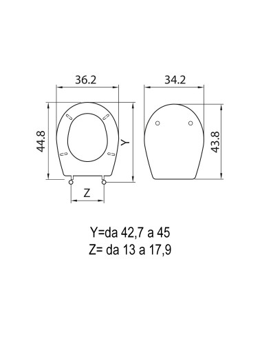 SEDILE WC SEBINO BIANCO SEDILE WC SEBINO BIANCO