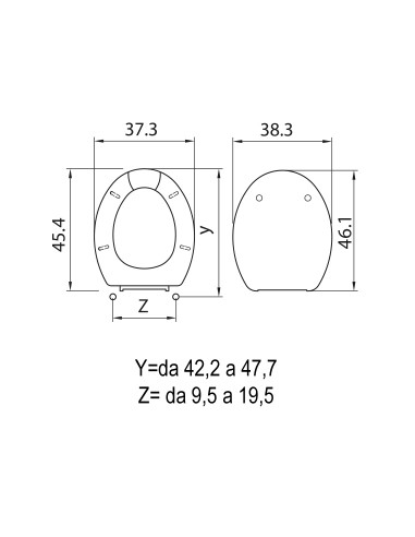 SEDILE WC MAMBO BIANCO H050 SEDILE WC MAMBO BIANCO H050