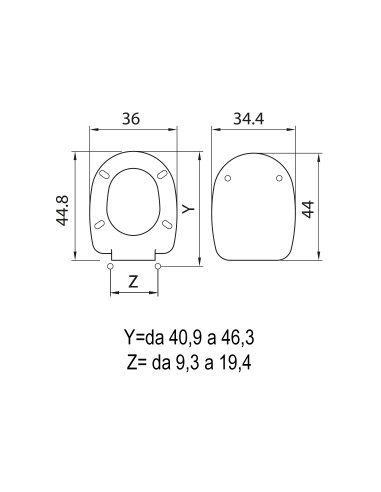 SEDILE WC PASSEPARTOUT H050 TERMO SEDILE WC PASSEPARTOUT H050 TERMO
