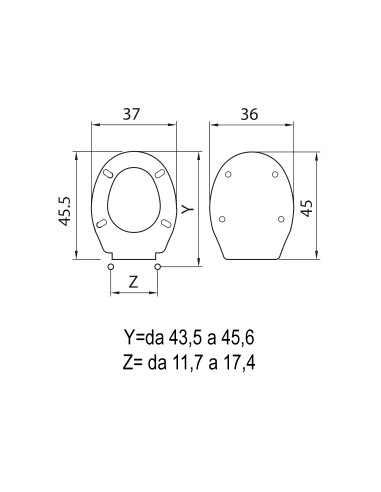 SEDILE WC Z0 SLOW CLOSE CERNIERA H365 SEDILE WC Z0 SLOW CLOSE CERNIERA H365
