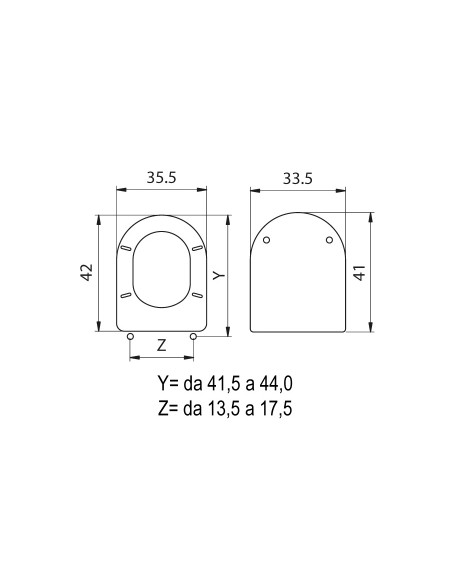 SEDILE WC ESEDRA/ALPINA MDF BIANCO