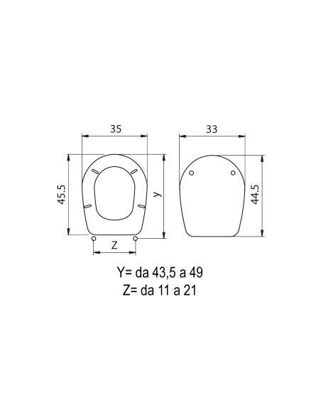 SEDILE WC LIUTO LEGNO MDF BIANCO